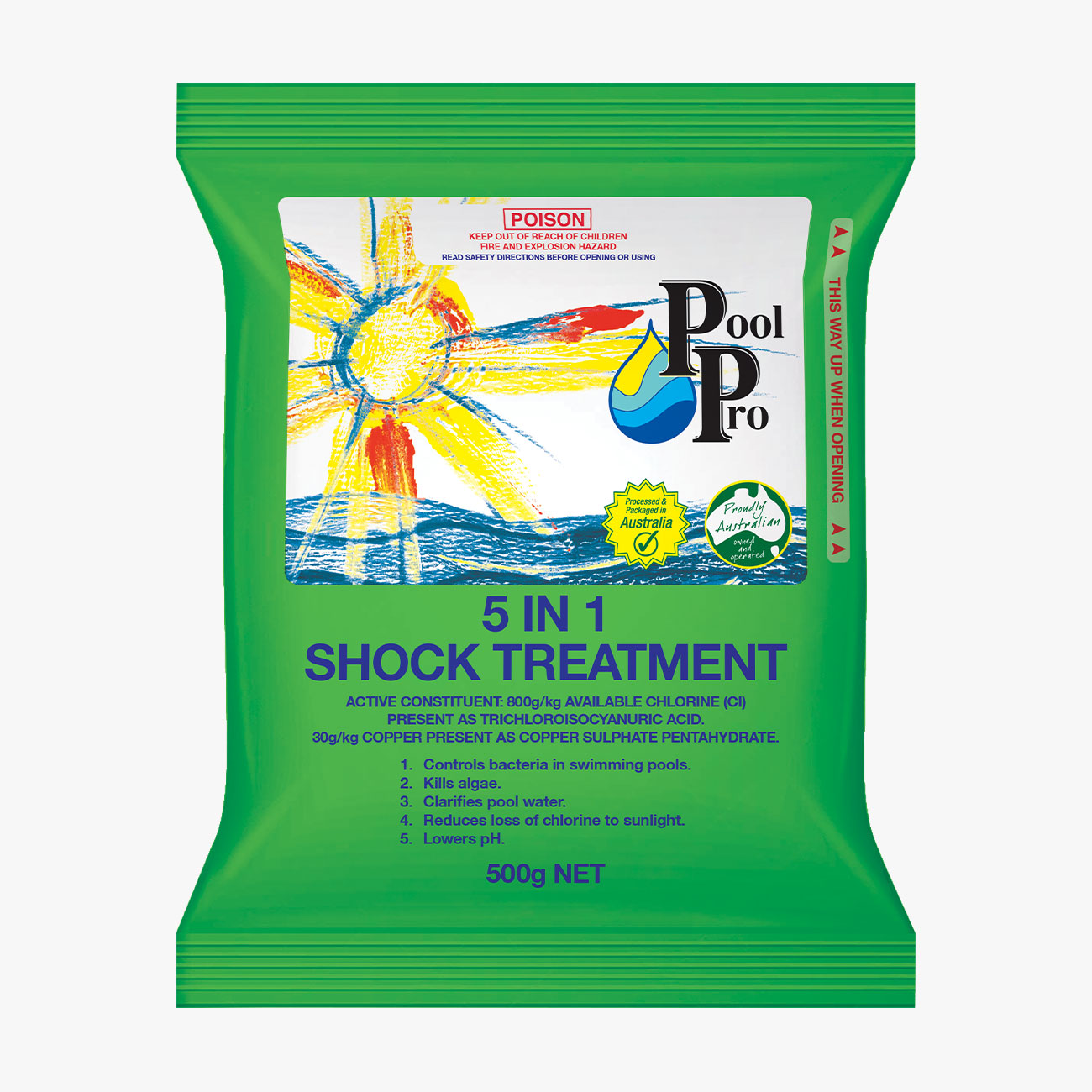 Pool Pro 5 in 1 Shock Treatment 500g [FGR05R]