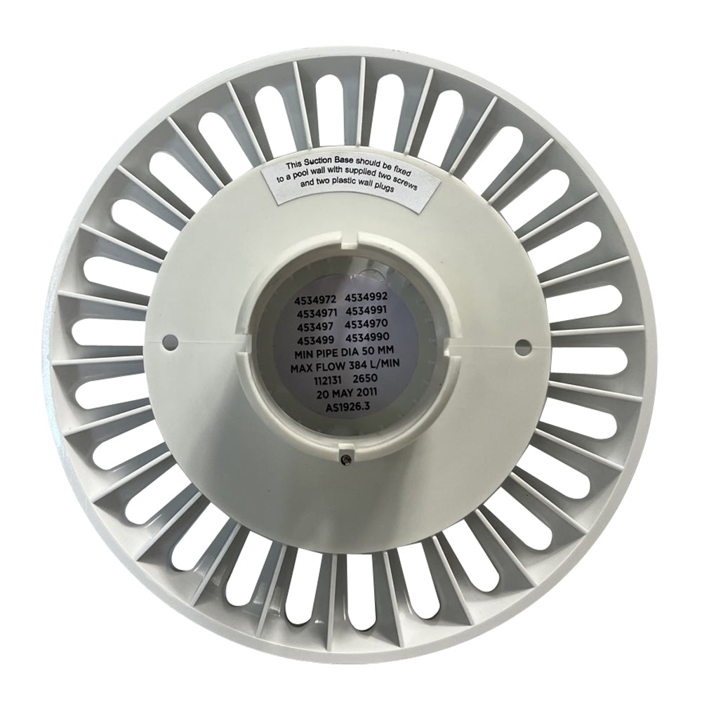 50mm Waterco Push-In Suction Cover (White) [453497]