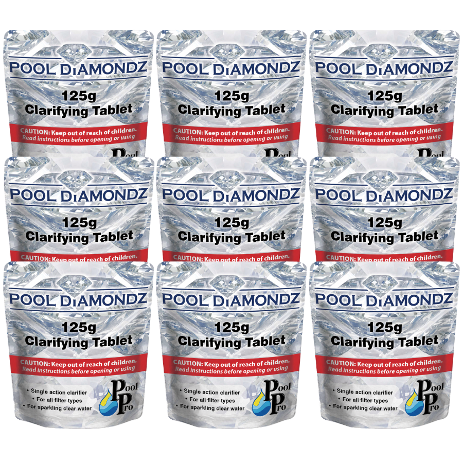 Pool Pro 9x Pool Diamondz 125g Clarifying Tablet []