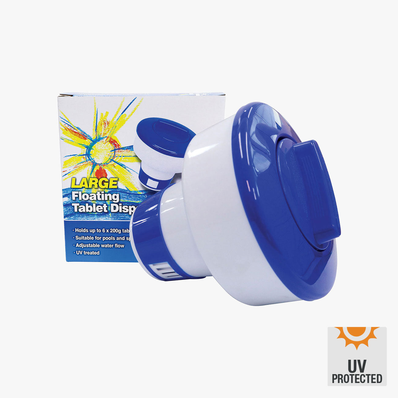 Pool Pro Floating Tablet Dispenser for pools. Fits 200g tablets [FDU1B]