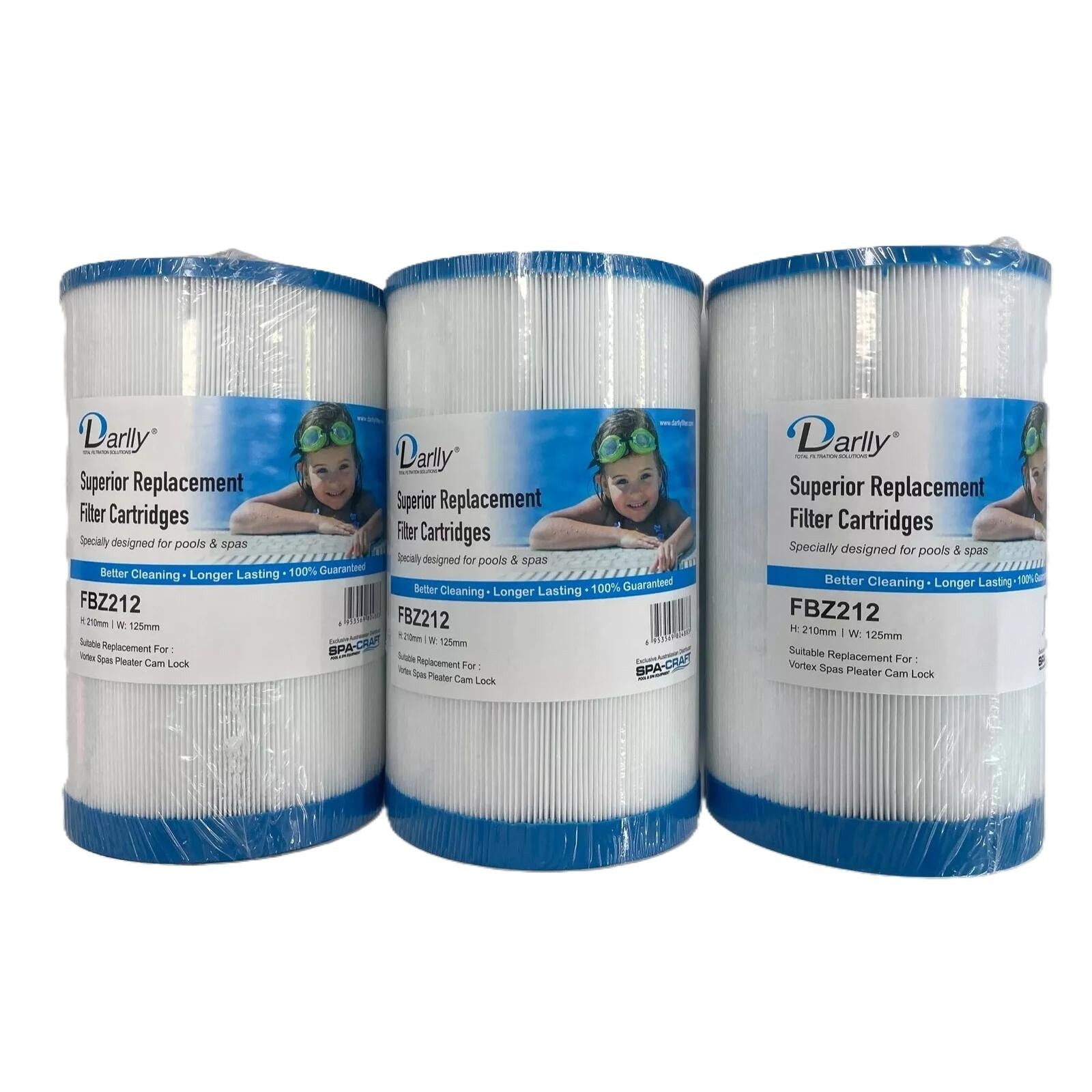3x Vortex Spas Cam Lock Filter Cartridge []