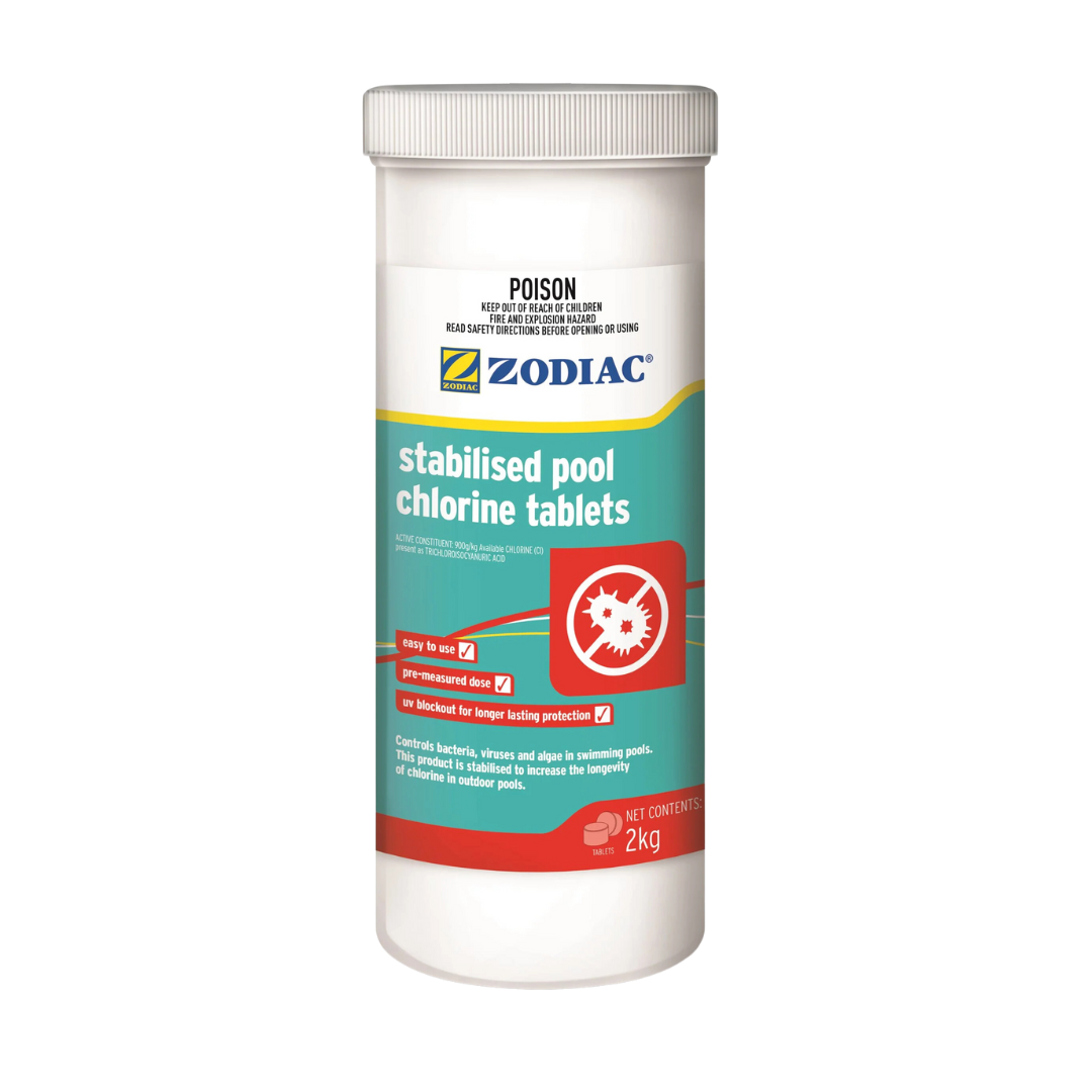 2kg Zodiac Stabilised Pool Chlorine Tablets Sanitiser [WPQST2]