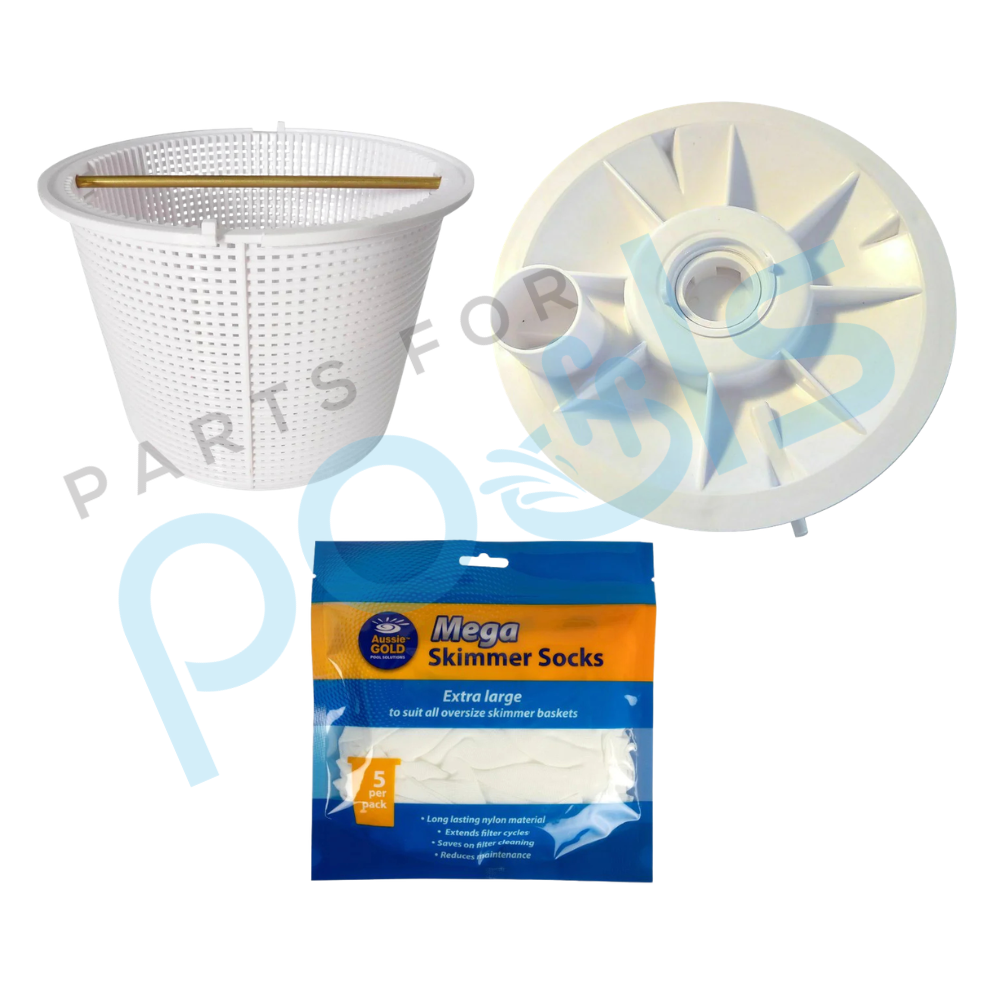 [ECOMM] Quiptron Skimmer Box & Vac Plate Combo with Free Skimmer Socks []