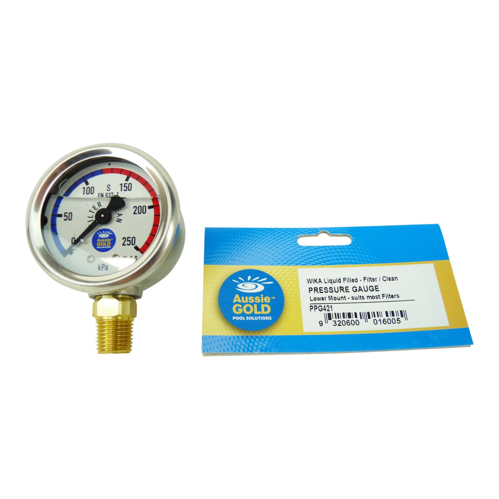 Stainless Steel Lower Mount Oil Filled Pressure Gauge [PPG421]
