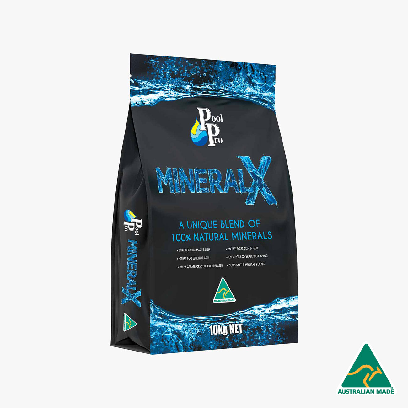 Pool Pro MineralX 10kg. Unique mineral blend. Australian Made [SALT10MX]