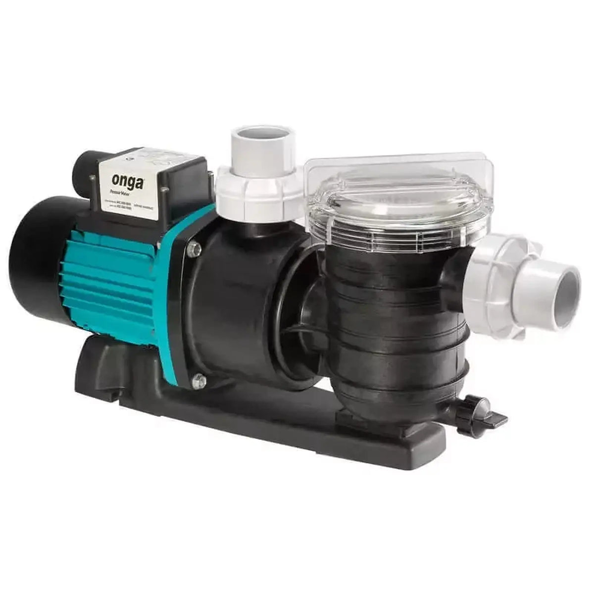 Pentair Onga pool pump, left-angle product view

