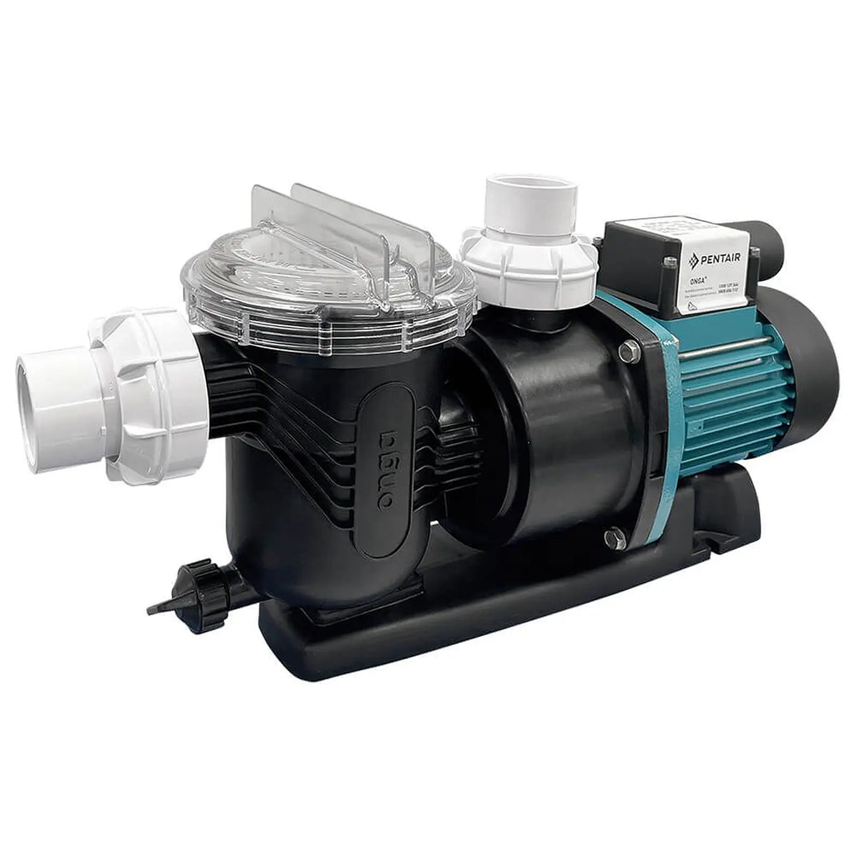 Pentair Onga pool pump, right-angle product view

